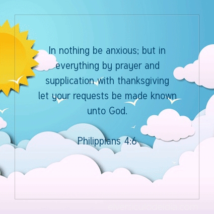 Image The verse of the day Philippians 4:6