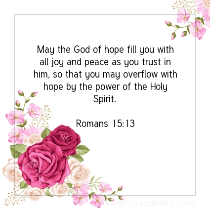 Image The verse of the day Romans 15:13