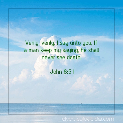 Image The verse of the day John 8:51
