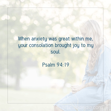 Image The verse of the day Psalm 94:19