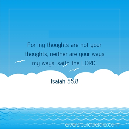 Image The verse of the day Isaiah 55:8