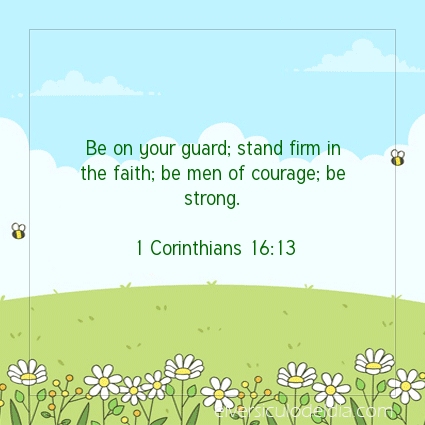 Image The verse of the day 1 Corinthians 16:13