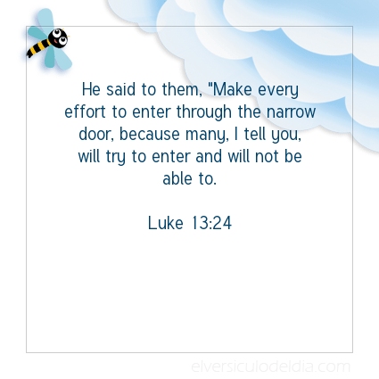 Image The verse of the day Luke 13:24