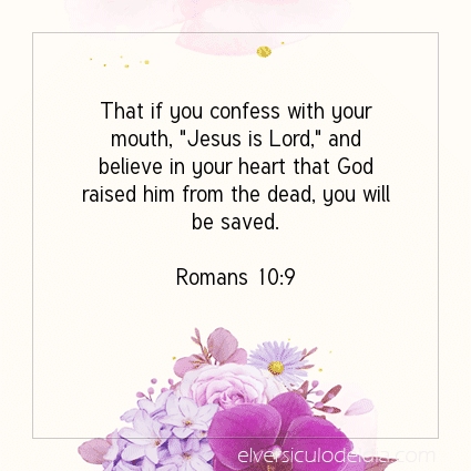 Image The verse of the day Romans 10:9