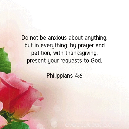 Image The verse of the day Philippians 4:6