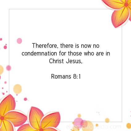 Image The verse of the day Romans 8:1