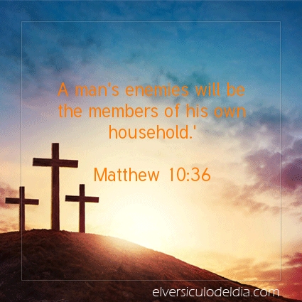 Image The verse of the day Matthew 10:36