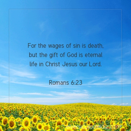 Image The verse of the day Romans 6:23