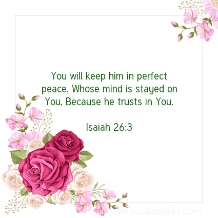 Image The verse of the day Isaiah 26:3