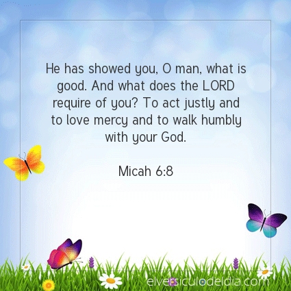 Image The verse of the day Micah 6:8