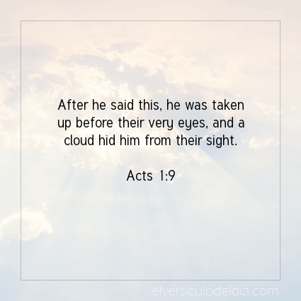 Image The verse of the day Acts 1:9