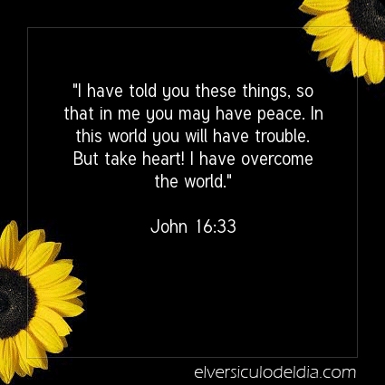 Image The verse of the day John 16:33