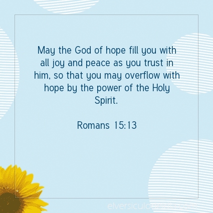 Image The verse of the day Romans 15:13