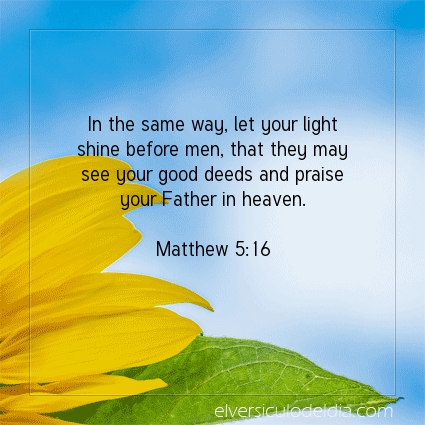 Image The verse of the day Matthew 5:16