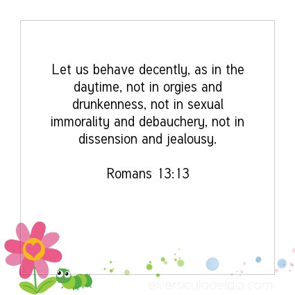Image The verse of the day Romans 13:13