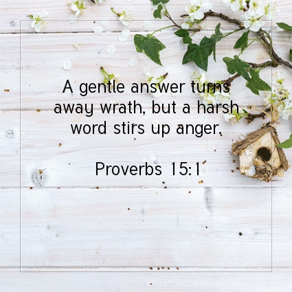 Image The verse of the day Proverbs 15:1