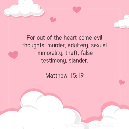 Image The verse of the day Matthew 15:19