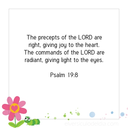 Image The verse of the day Psalm 19:8