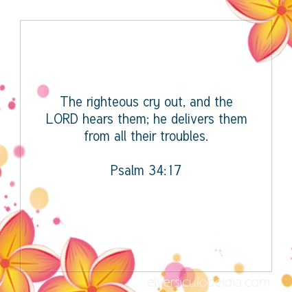 Image The verse of the day Psalm 34:17