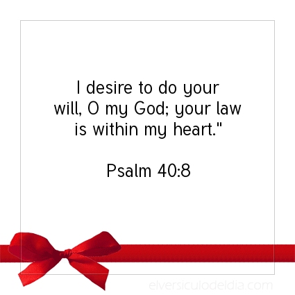 Image The verse of the day Psalm 40:8