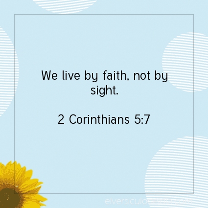 Image The verse of the day 2 Corinthians 5:7
