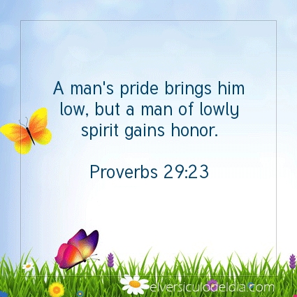 Image The verse of the day Proverbs 29:23