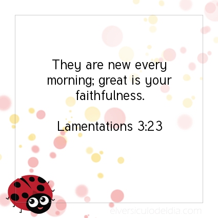 Image The verse of the day Lamentations 3:23