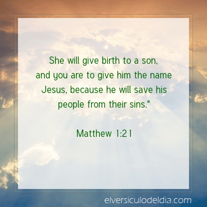 Image The verse of the day Matthew 1:21