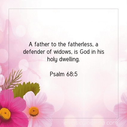 Image The verse of the day Psalm 68:5