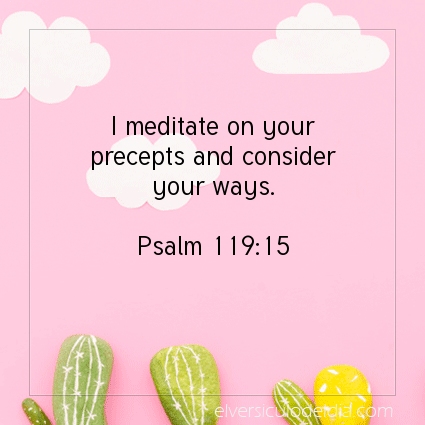 Image The verse of the day Psalm 119:15
