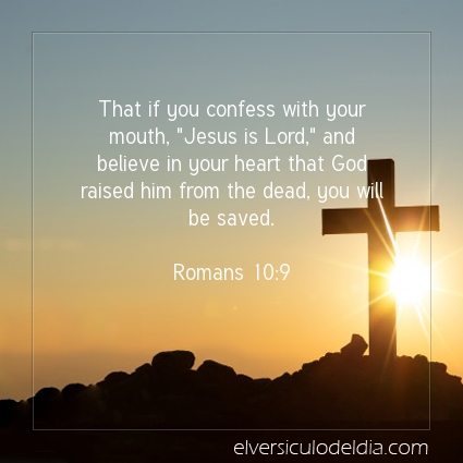 Image The verse of the day Romans 10:9