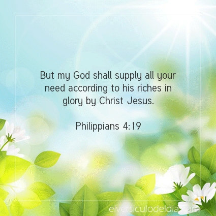 Image The verse of the day Philippians 4:19