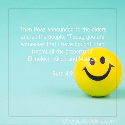 Image The verse of the day Ruth 4:9