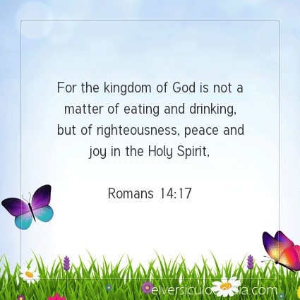 Image The verse of the day Romans 14:17