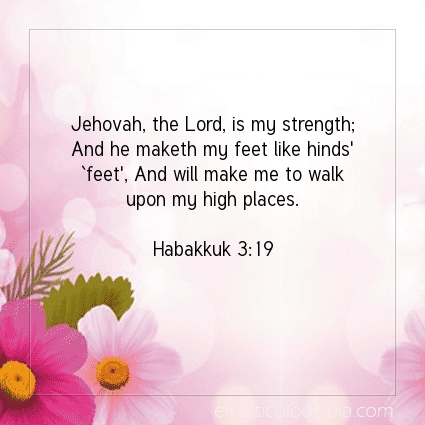 Image The verse of the day Habakkuk 3:19