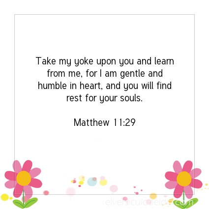 Image The verse of the day Matthew 11:29