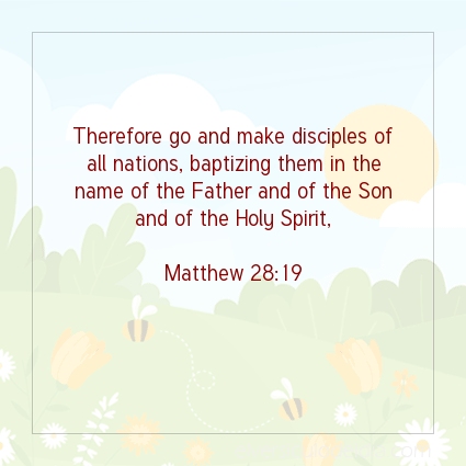 Image The verse of the day Matthew 28:19