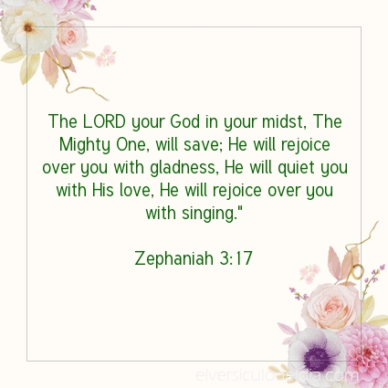 Image The verse of the day Zephaniah 3:17