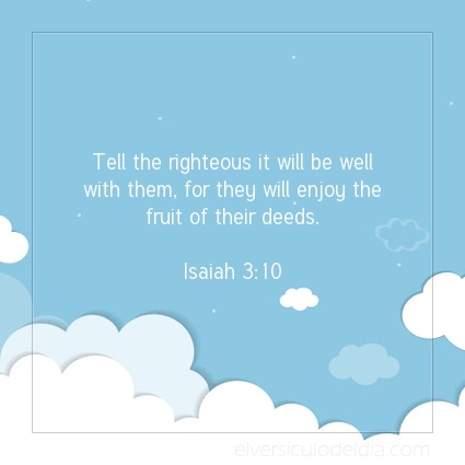 Image The verse of the day Isaiah 3:10