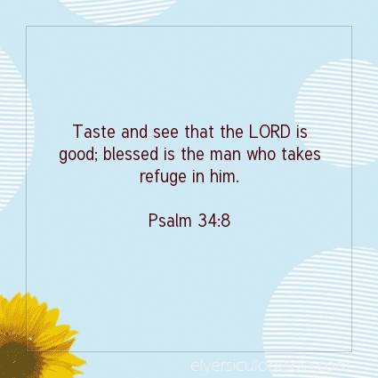 Image The verse of the day Psalm 34:8