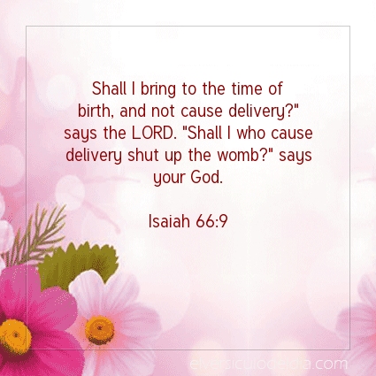 Image The verse of the day Isaiah 66:9