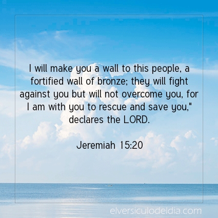 Image The verse of the day Jeremiah 15:20