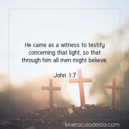 Image The verse of the day John 1:7