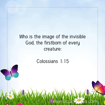 Image The verse of the day Colossians 1:15