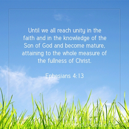 Image The verse of the day Ephesians 4:13
