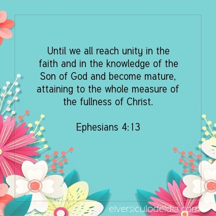 Image The verse of the day Ephesians 4:13