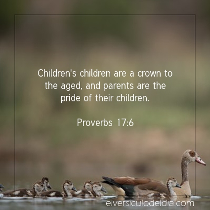 Image The verse of the day Proverbs 17:6