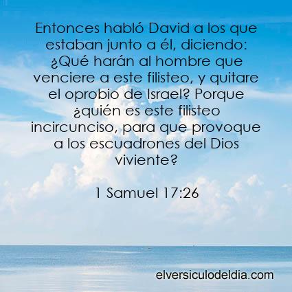 1 Samuel 17:26 RV60 - Imagen El versiculo del dia
