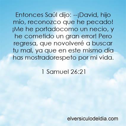 1 Samuel 26:21 DHH - Imagen El versiculo del dia