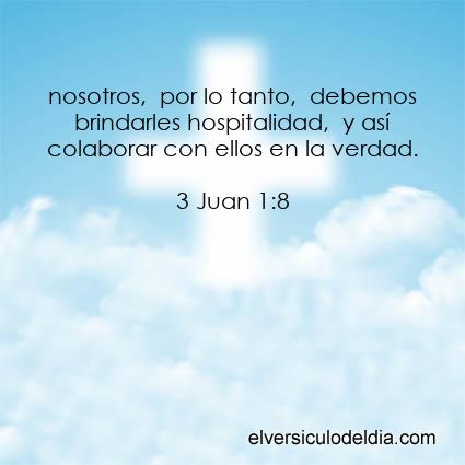 3 Juan 1:8 NVI - Imagen El versiculo del dia